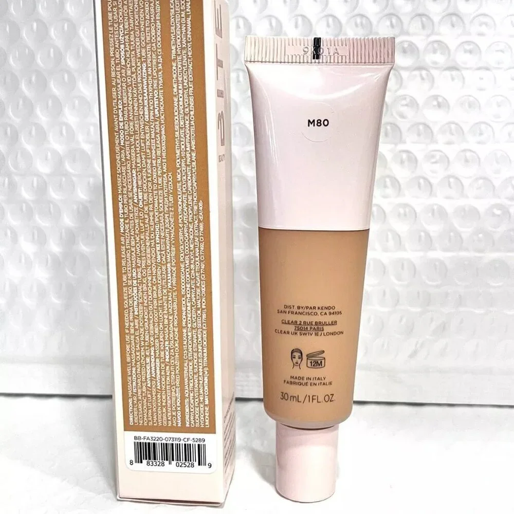 BITE BEAUTY ChangeMaker Micellar Foundation - M80 Medium - Vegan 100% New In Box